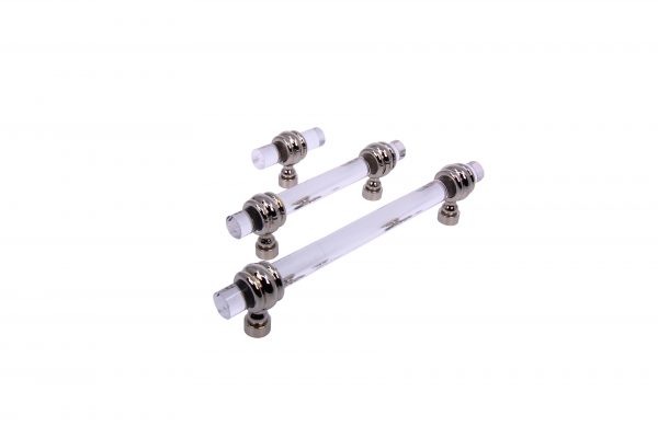 3043 - Lucite Pulls 1/2'' With Barrel Rings