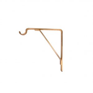 71885 -Custom shelf bracket 12" x 12" with loop for 1-1/4" tubing.