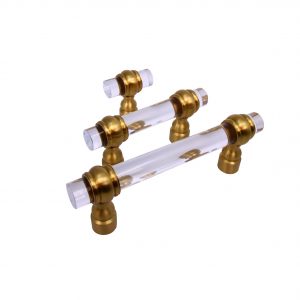 3044 - Lucite Pulls 3 /4" With Barrel Ring