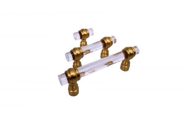 3044 - Lucite Pulls 3 /4" With Barrel Ring