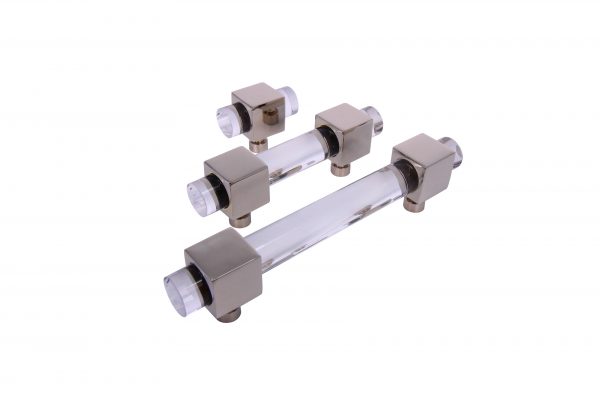 3050 - Lucite Pulls 3/4'' With Square Cube